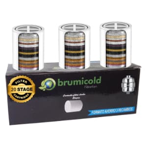 Pack de 3 filtros de ducha Brumicold de 20 etapas