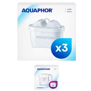 Cartucho de recambio para la Jarra con filtro de la marca Aquapor.Pack de 3