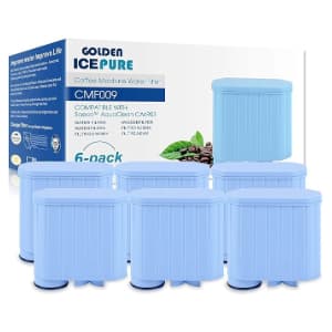 Pack de 6 filtros de agua para cafetera Saeco