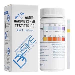 Kit de tiras reactivas para medir la dureza del agua y ph de la marca Bosike
