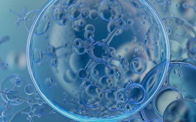 Proceso microscópico de electrólisis del agua ampliado